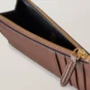 Continental Long Zipped Card Holder Oak Two-Tone Small Classic Grain Continental Long Zipped Card Holder Oak Two-Tone Small Classic Grain