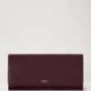 Continental Wallet Black Cherry Small Classic Grain Continental Wallet Black Cherry Small Classic Grain