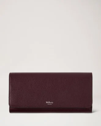 Continental Wallet Black Cherry Small Classic Grain