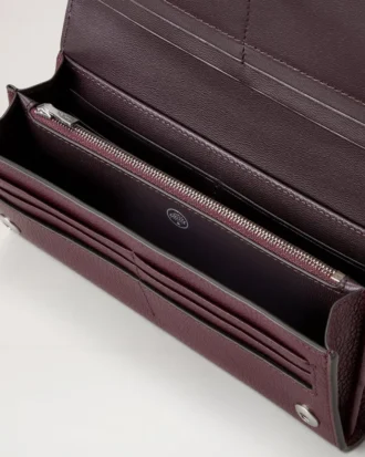 Continental Wallet Black Cherry Small Classic Grain