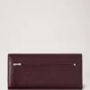 Continental Wallet Black Cherry Small Classic Grain Continental Wallet Black Cherry Small Classic Grain