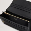 Continental Wallet Black Small Classic Grain Women Continental Wallet Black Small Classic Grain Women
