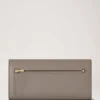 Continental Wallet Cashmere Taupe Small Classic Grain Continental Wallet Cashmere Taupe Small Classic Grain