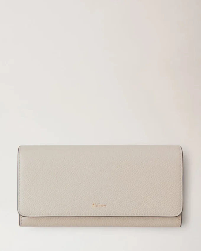 Continental Wallet Chalk Small Classic Grain Women Continental Wallet Chalk Small Classic Grain Women