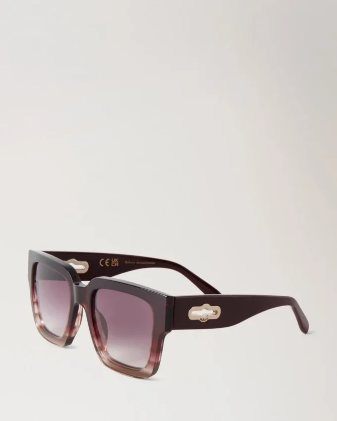 Cora Sunglasses Black Cherry Bio Acetate Sunglasses