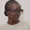 Cora Sunglasses Black Cherry Bio Acetate Sunglasses