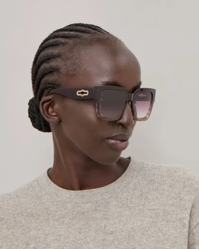 Cora Sunglasses Black Cherry Bio Acetate Sunglasses