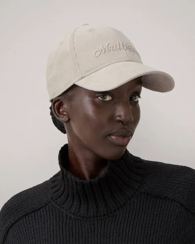 Corduroy Baseball Cap Chalk Cotton Men