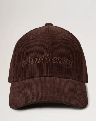 Corduroy Baseball Cap Ebony Cotton Men Corduroy Baseball Cap Ebony Cotton Men