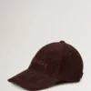 Corduroy Baseball Cap Ebony Cotton Men