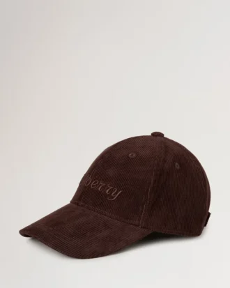 Corduroy Baseball Cap Ebony Cotton Men Corduroy Baseball Cap Ebony Cotton Men