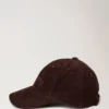 Corduroy Baseball Cap Ebony Cotton Men