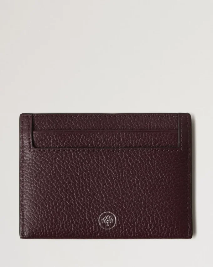 Credit Card Slip Black Cherry Small Classic Grain Credit Card Slip Black Cherry Small Classic Grain