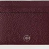 Credit Card Slip Black Cherry Small Classic Grain Credit Card Slip Black Cherry Small Classic Grain