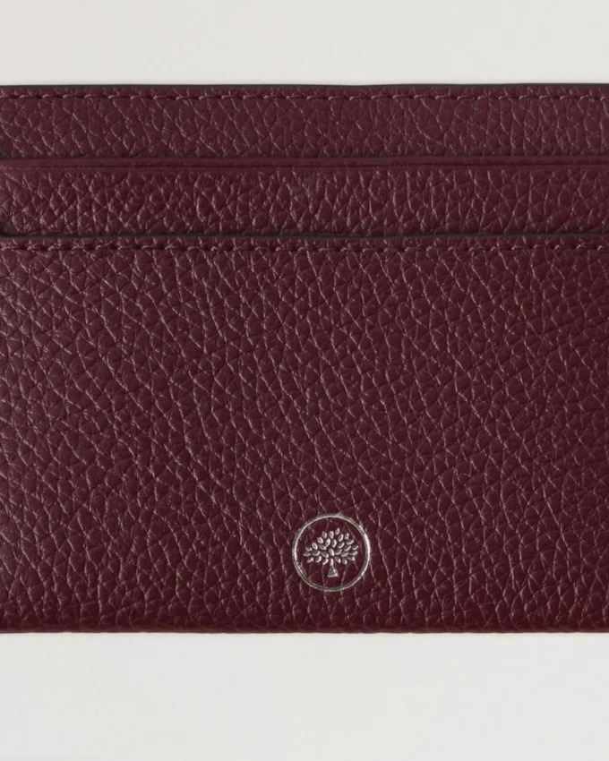 Credit Card Slip Black Cherry Small Classic Grain Credit Card Slip Black Cherry Small Classic Grain