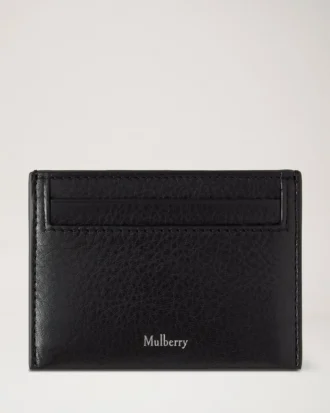 Credit Card Slip Black High Shine Leather Gifts for Her