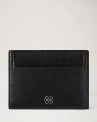 Credit Card Slip Black High Shine Leather Gifts for Her