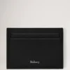 Credit Card Slip Black & Silver Small Classic Grain Credit Card Slip Black & Silver Small Classic Grain