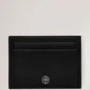 Credit Card Slip Black & Silver Small Classic Grain Credit Card Slip Black & Silver Small Classic Grain