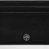 Credit Card Slip Black & Silver Small Classic Grain Credit Card Slip Black & Silver Small Classic Grain