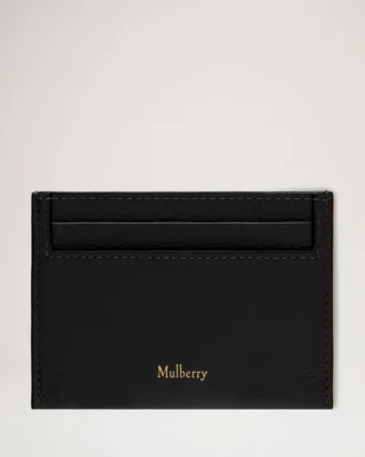 Credit Card Slip Black Small Classic Grain Family