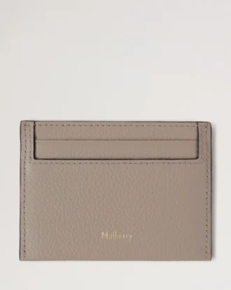 Credit Card Slip Cashmere Taupe Small Classic Grain