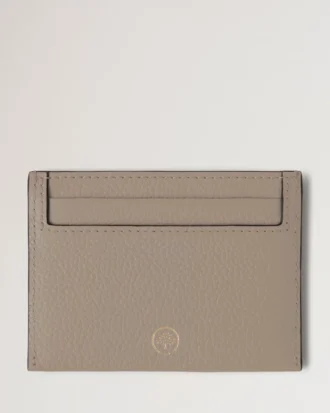 Credit Card Slip Cashmere Taupe Small Classic Grain
