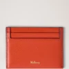 Credit Card Slip Coral Orange Small Classic Grain Credit Card Slip Coral Orange Small Classic Grain