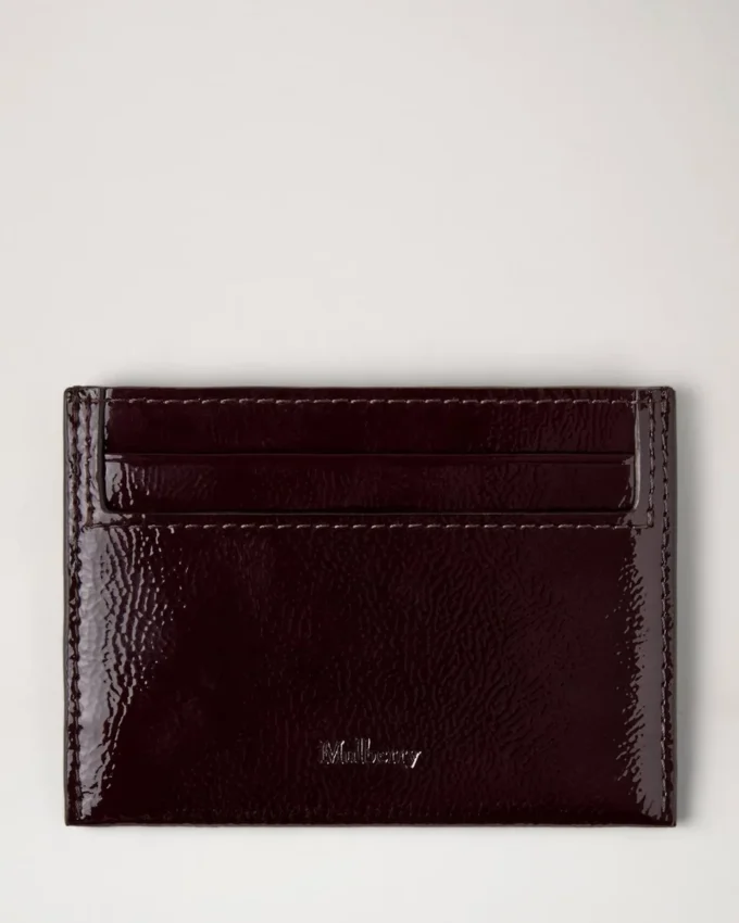 Credit Card Slip Deep Aubergine Patent Women Credit Card Slip Deep Aubergine Patent Women