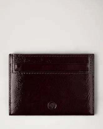 Credit Card Slip Deep Aubergine Patent Women