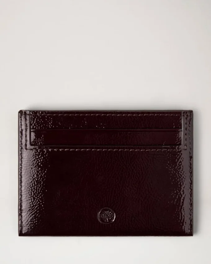 Credit Card Slip Deep Aubergine Patent Women Credit Card Slip Deep Aubergine Patent Women