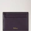 Credit Card Slip Deep Aubergine Small Classic Grain Credit Card Slip Deep Aubergine Small Classic Grain