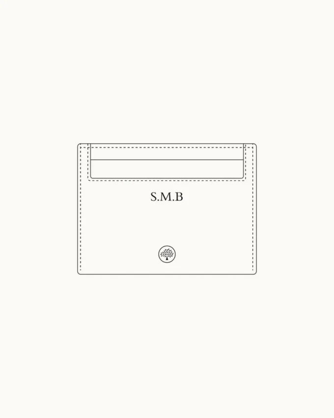 Credit Card Slip Black & Silver Small Classic Grain Credit Card Slip Black & Silver Small Classic Grain