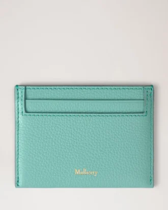 Credit Card Slip Marina Blue Small Classic Grain