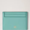 Credit Card Slip Marina Blue Small Classic Grain