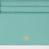 Credit Card Slip Marina Blue Small Classic Grain