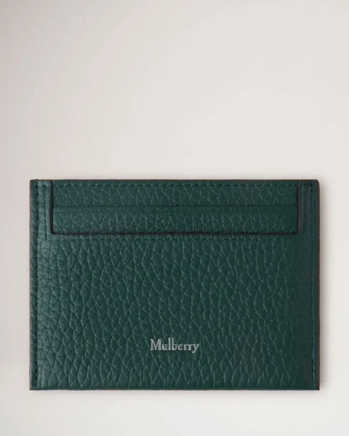 Credit Card Slip Mulberry Green Heavy Grain Women Credit Card Slip Mulberry Green Heavy Grain Women