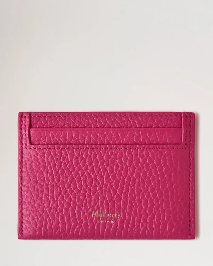Credit Card Slip Mulberry Pink Heavy Grain Women Credit Card Slip Mulberry Pink Heavy Grain Women