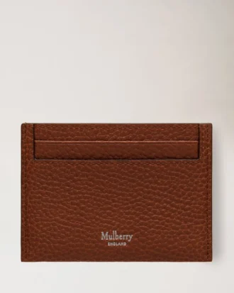 Credit Card Slip Oak Two-Tone Small Classic Grain