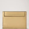 Credit Card Slip Somerset Gold Grainy Metallic Women Credit Card Slip Somerset Gold Grainy Metallic Women