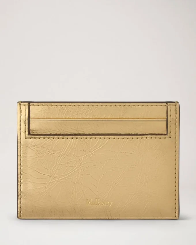 Credit Card Slip Somerset Gold Grainy Metallic Women Credit Card Slip Somerset Gold Grainy Metallic Women