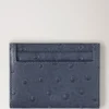 Credit Card Slip Stormy Blue Ostrich Women Credit Card Slip Stormy Blue Ostrich Women