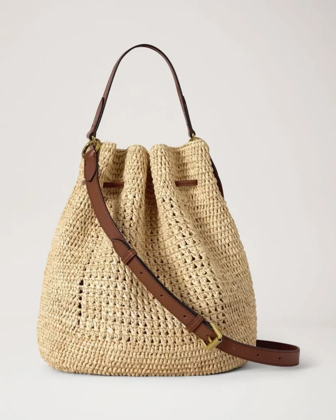 Crochet Bucket Natural Crochet Raffia Summer Edit