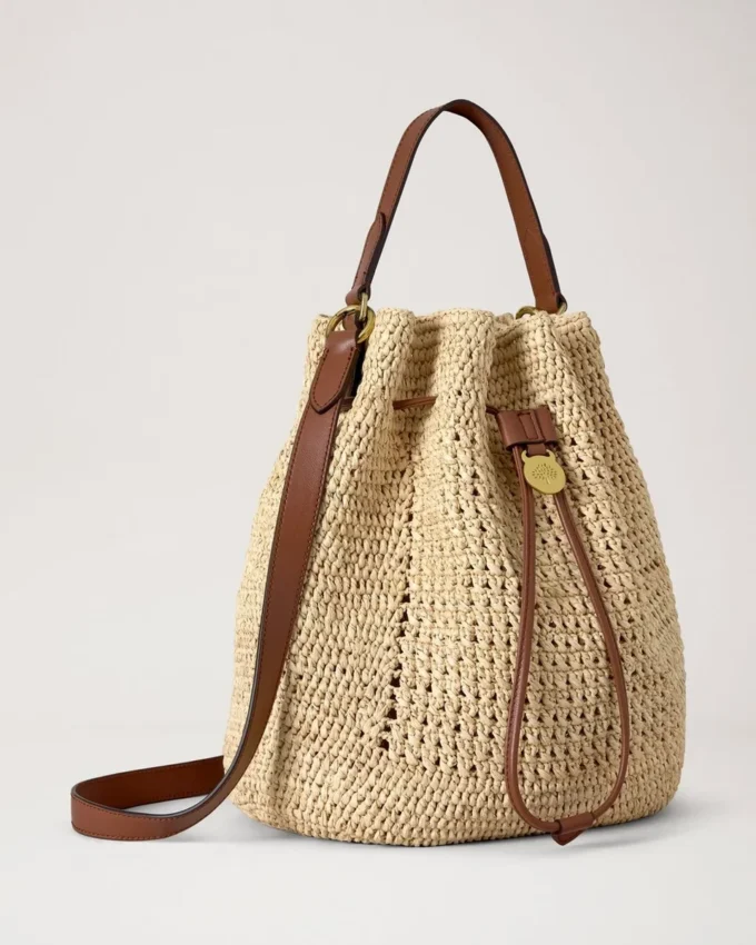Crochet Bucket Natural Crochet Raffia Summer Edit
