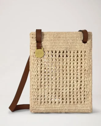 Crochet Crossbody Bag Natural Crochet Raffia Summer Edit