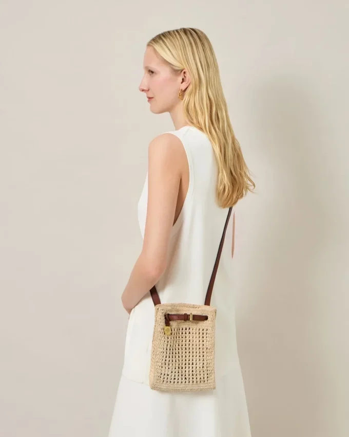 Crochet Crossbody Bag Natural Crochet Raffia Summer Edit Crochet Crossbody Bag Natural Crochet Raffia Summer Edit