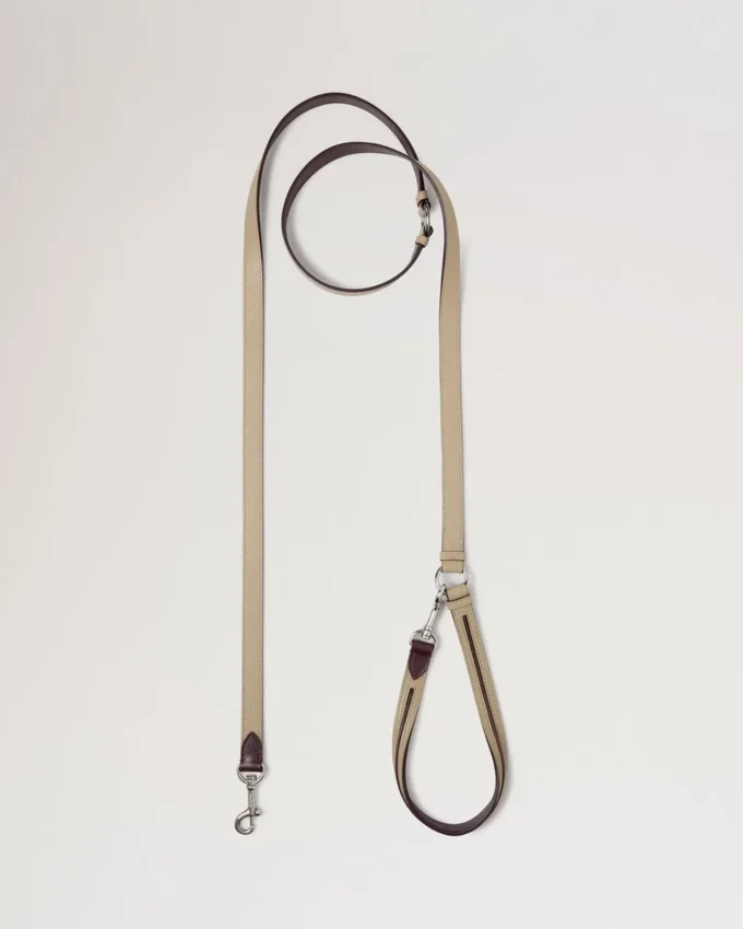 Crossbody Dog Leash Dune & Oxblood Small Classic Grain Crossbody Dog Leash Dune & Oxblood Small Classic Grain