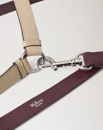 Crossbody Dog Leash Dune & Oxblood Small Classic Grain Crossbody Dog Leash Dune & Oxblood Small Classic Grain