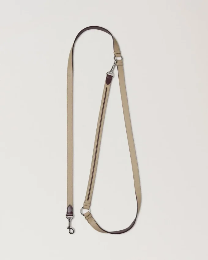Crossbody Dog Leash Dune & Oxblood Small Classic Grain Crossbody Dog Leash Dune & Oxblood Small Classic Grain