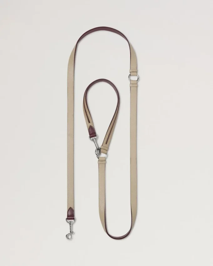Crossbody Dog Leash Dune & Oxblood Small Classic Grain Crossbody Dog Leash Dune & Oxblood Small Classic Grain